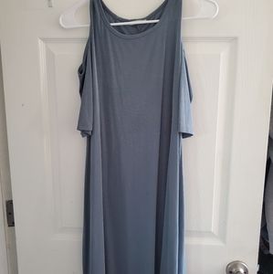 Acemi Blue Cold Shoulder Dress
